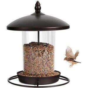 New Metal Roof Bird Feeder - Chew Proof for Outdoor